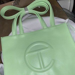 Telfar Double Mint Vegan Leather Medium shopping